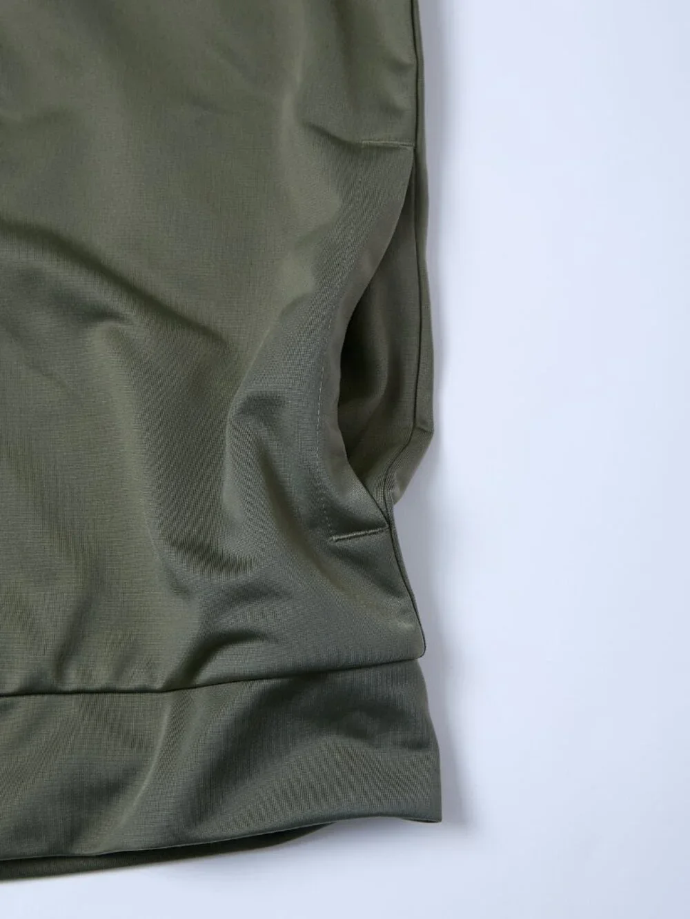 adidas Contrast 3-Stripe Tricot Track Jacket Unisex Big Kids 10/12 olive green